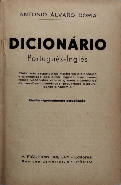 DICIONÁRIO PORTUGUÊS-INGLÊS.