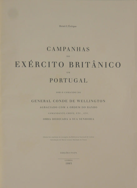 CAMPAIGNS OF THE BRITISH ARMY IN PORTUGAL, [FAC-SÍMILE, COM CONJUNTO DE 4 ESTAMPAS SOLTAS]