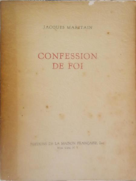 CONFESSION DE FOI.