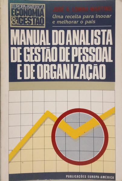 MANUAL DO ANALISTA DE GESTÃO DE PESSOAL E DE ORGANIZAÇÃO.