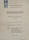 EXPERIMENTAL AND NUMERICAL STUDY OF LASER-PLASMA ELECTROM ACCELERATORS.