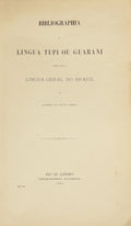 BIBLIOGRAPHIA DA LINGUA TUPI OU GUARANI.