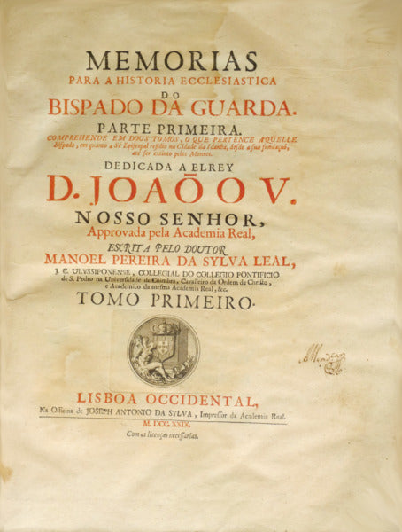 MEMORIAS PARA A HISTORIA ECCLESIASTICA DO BISPADO DA GUARDA.