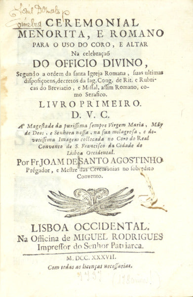 CEREMONIAL MENORITA, E ROMANO