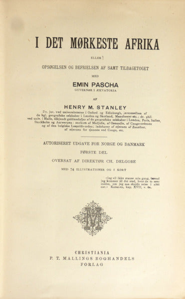 I DET MORKESTE AFRIKA. [2 VOLS.]