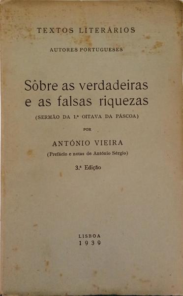 SÔBRE AS VERDADEIRAS E AS FALSAS RIQUEZAS.