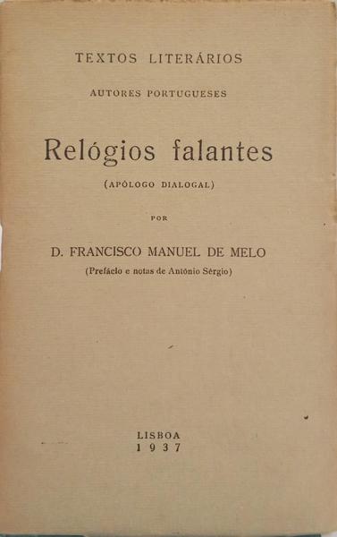 APÓLOGO DIALOGAL: RELÓGIOS FALANTES.