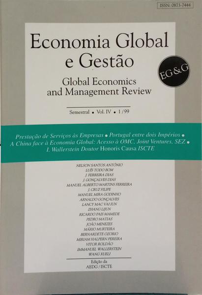 ECONOMIA GLOBAL E GESTÃO, VOL. IV, N.º 1, 1999.