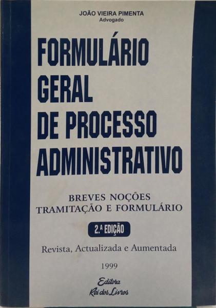 FORMULÁRIO GERAL DE PROCESSO ADMINISTRATIVO.