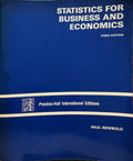 STATISTICS FOR BUSINESS AND ECONOMICS.