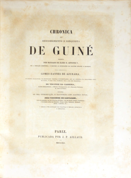 CHRONICA DO DESCOBRIMENTO E CONQUISTA DE GUINÃ‰,