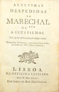 AS ULTIMAS DESPEDIDAS DA MARECHAL DE *** A SEUS FILHOS.
