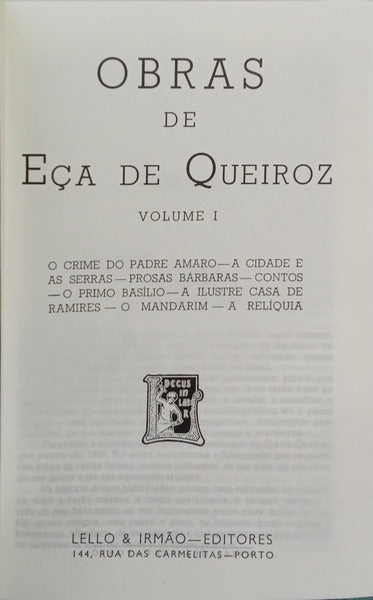 OBRAS DE EÇA DE QUEIROZ. [4 VOLS.]