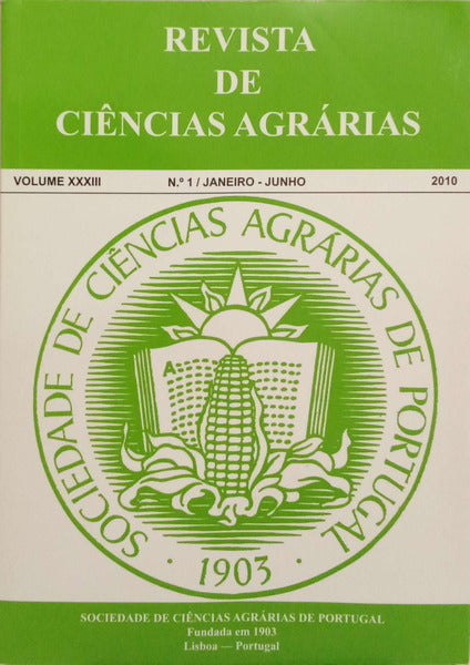 REVISTA DE CIÊNCIAS AGRÁRIAS, VOL. XXXIII, N.º 1, JANEIRO-JUNHO 2010 - VOL. XXXIII, N.º 2, JULHO-DEZEMBRO 2010. [2 VOLS.]
