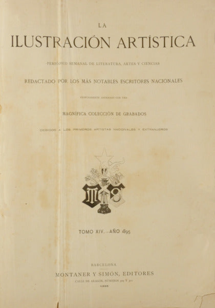 ILUSTRACIÓN (LA) ARTISTICA, AÑO XIV, N.º 680 - N.º 730, 1895.