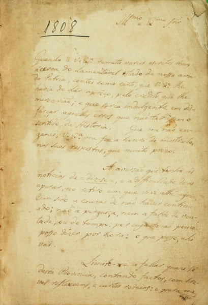 FERRAZ SARMENTO. (Francisco Pereira Peixoto) e Francisco Joaquim Bingre. [MANUSCRITO SEC. XIX] ANARCHIA, SEUS PROGRESSOS, CRESCENTE, E MINGOANTE. [MAIS 2 MANUSCRITOS: GENEALOGIAS E CAMONEANA]