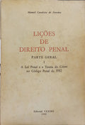 LIÇÕES DE DIREITO PENAL, PARTE GERAL. [VOL. I/3.ª EDIÇÃO]