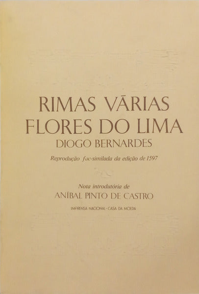 RIMAS VÁRIAS FLORES DO LIMA. [ENC.]