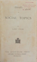 ESSAYS ON SOCIAL TOPICS.