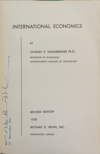 INTERNATIONAL ECONOMICS.