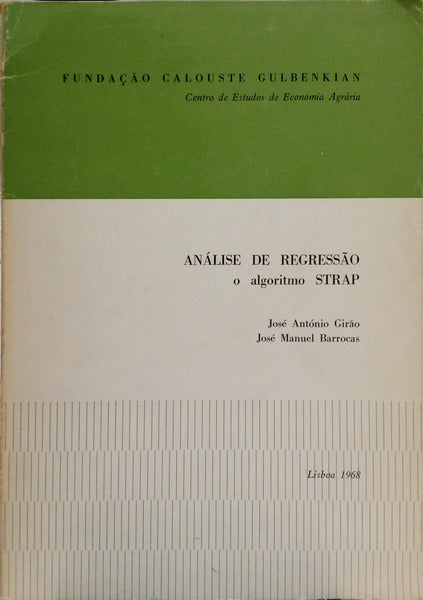 ANÁLISE DE REGRESSÃO, O ALGORITMO STRAP.