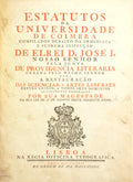 ESTATUTOS DA UNIVERSIDADE DE COIMBRA.
