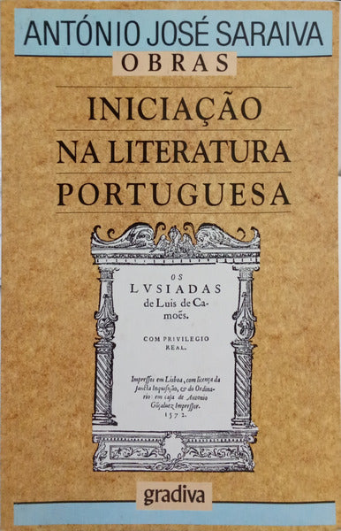 INICIAÇÃO NA LITERATURA PORTUGUESA. [2.ª EDIÇÃO]