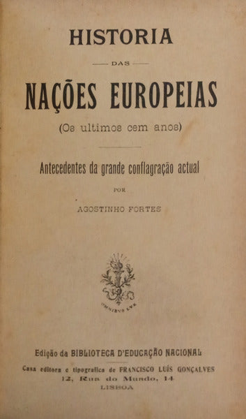 HISTORIA DAS NAÇÕES EUROPEIAS.