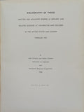 BIBLIOGRAPHY OF THESES.