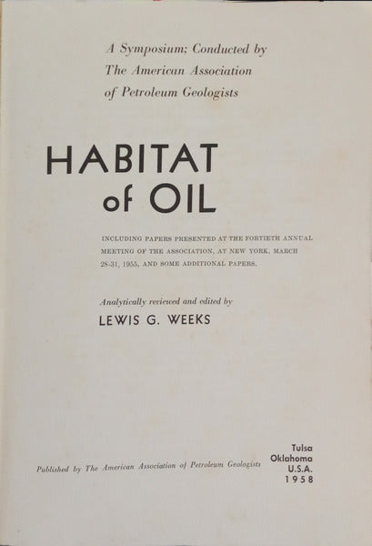 HABITAT OF OIL.