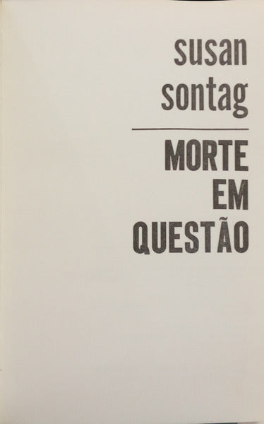 MORTE EM QUESTÃO.