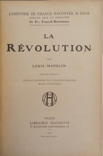 LA RÉVOLUTION.