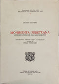 MONIMENTA FERETRANA: MEMORIE STORICHE DEL MONTEFELTRO.