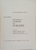 CHRISTOPHER'S TEXTBOOK OF SURGERY.