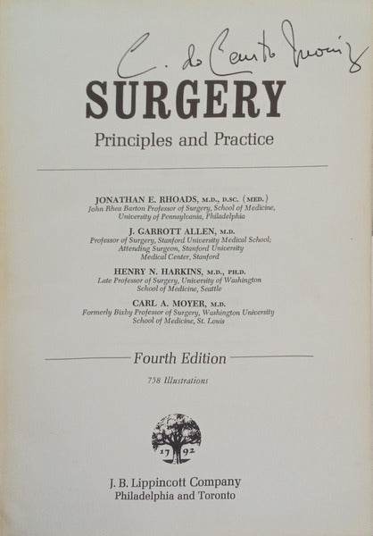 SURGERY PRINCIPLES AND PRACTICE.