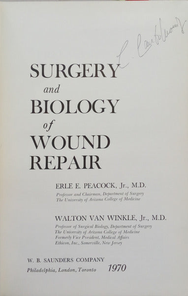 SURGER AND BIOLOGY OF WOUND REPAIR.