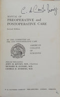 MANUAL OF PREOPERATIVE AND POSTOPERATIVE CARE.