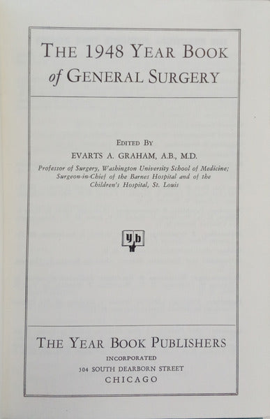 THE 1948 YEAR BOOK OF GENERAL SURGERY.