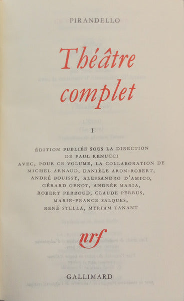 THÉÂTRE COMPLET. [2 VOLS. C/CAIXA]