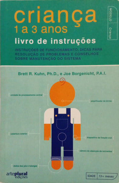 CRIANÇA 1 A 3 ANOS, LIVROS DE INSTRUÇÕES.