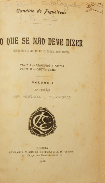 O QUE SE NÃO DEVE DIZER. [ED. MISTAS]