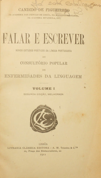 FALAR E ESCREVER. [ED. MISTAS]