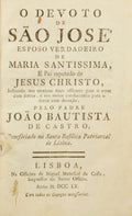 O DEVOTO DE SÃO JOSÉ, ESPOSO VERDADEIRO DE MARIA SANTISSIMA, E PAI REPUTADO DE JESUS CHRISTO,