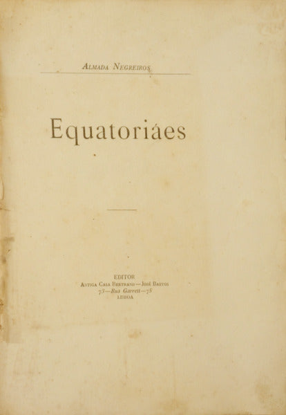 EQUATORIÁES. [1.ª EDIÇÃO]
