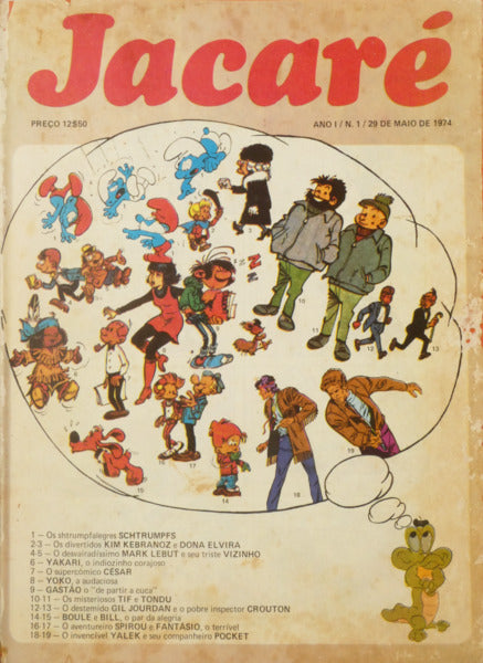 JACARÉ, ANO I, N.º 1, 29 DE MAIO DE 1974 - N.º 17, 9 DE OUTUBRO DE 1974.