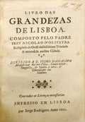 LIVRO DAS GRANDEZAS DE LISBOA.