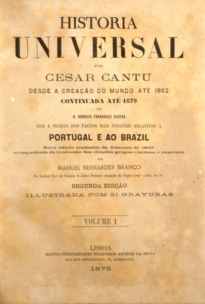 HISTORIA UNIVERSAL. [13 VOLS., + UMA OBRA DO AUTOR]