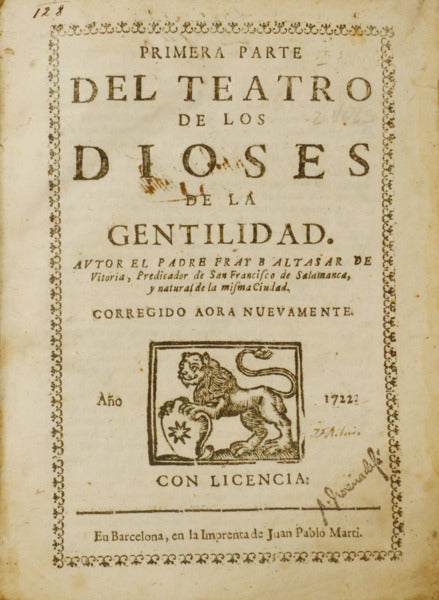 TEATRO DE LOS DIOSES DE LA GENTILIDAD.