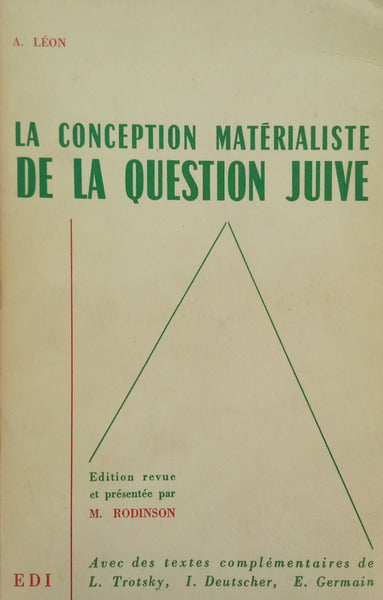 LA  CONCEPTION MATÉRIALISTE DE LA QUESTIONE JUIVE.