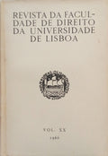 REVISTA DA FACULDADE DE DIREΙΤΟ DA UNIVERSIDADE DE LISBOA, VOL. XX, 1966.